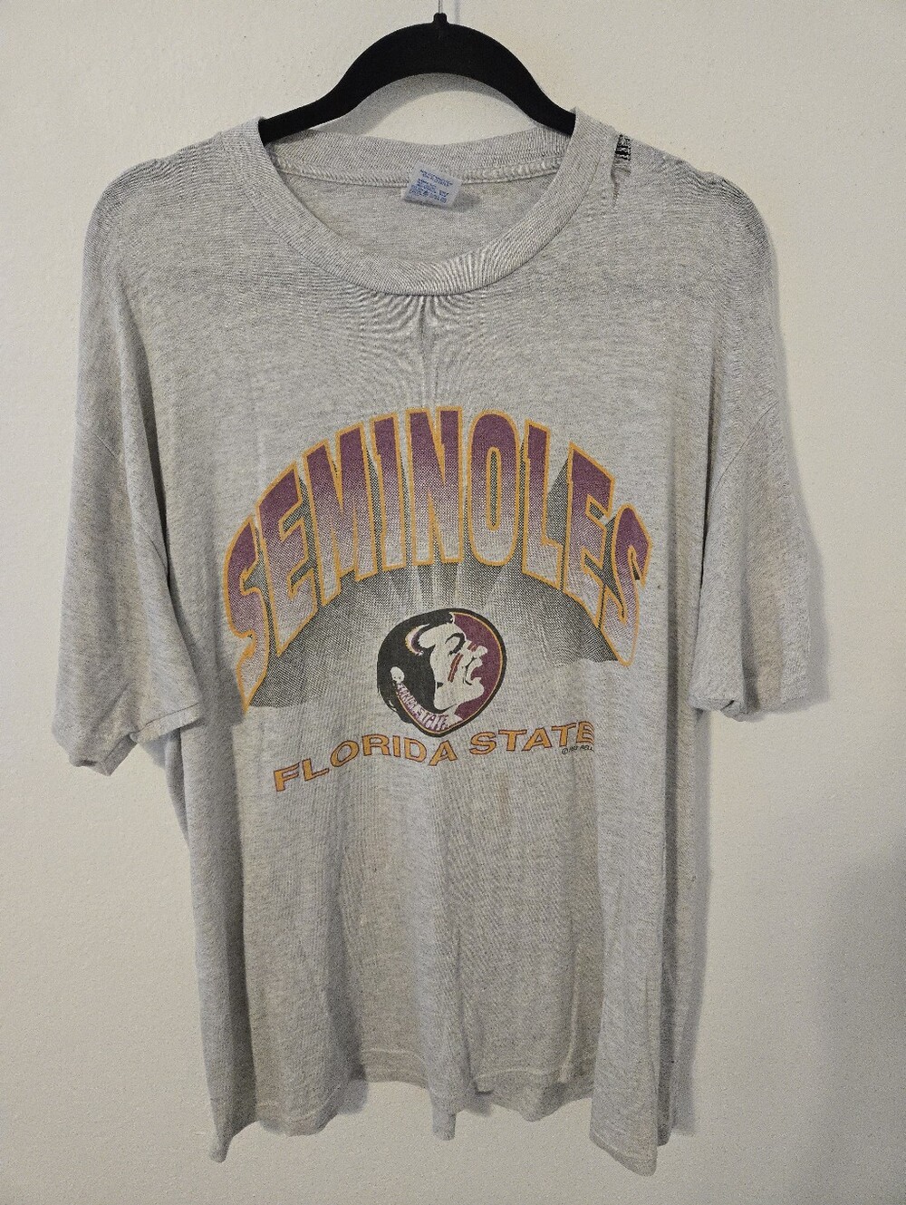 Vintage Florida State Seminoles T Shirt Mens XXL Classic FSU Logo 1990s